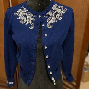 The Seamstress of Bloomsbury Vintage bead Cardigan